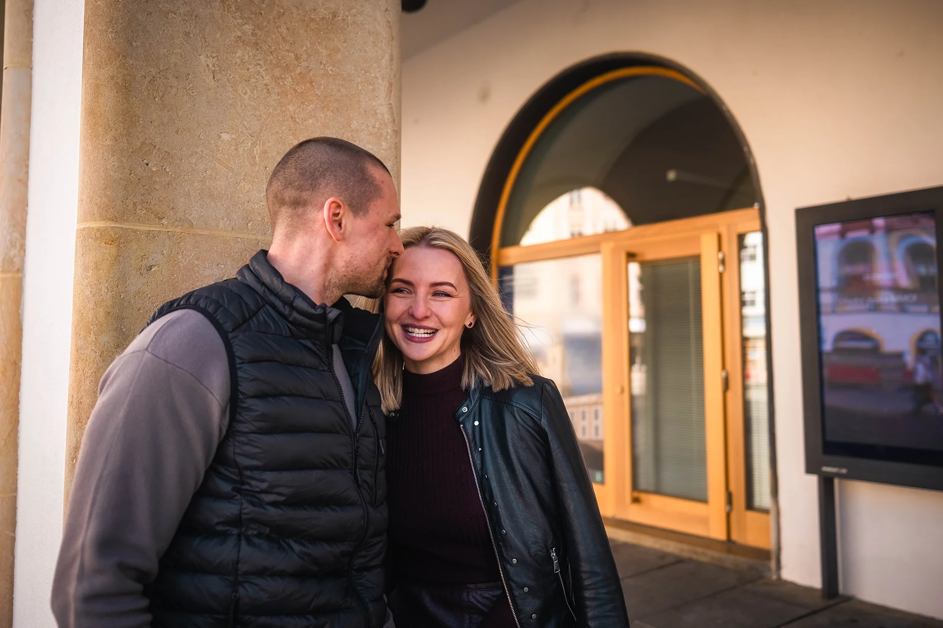 společná fotka páru v Olomouci