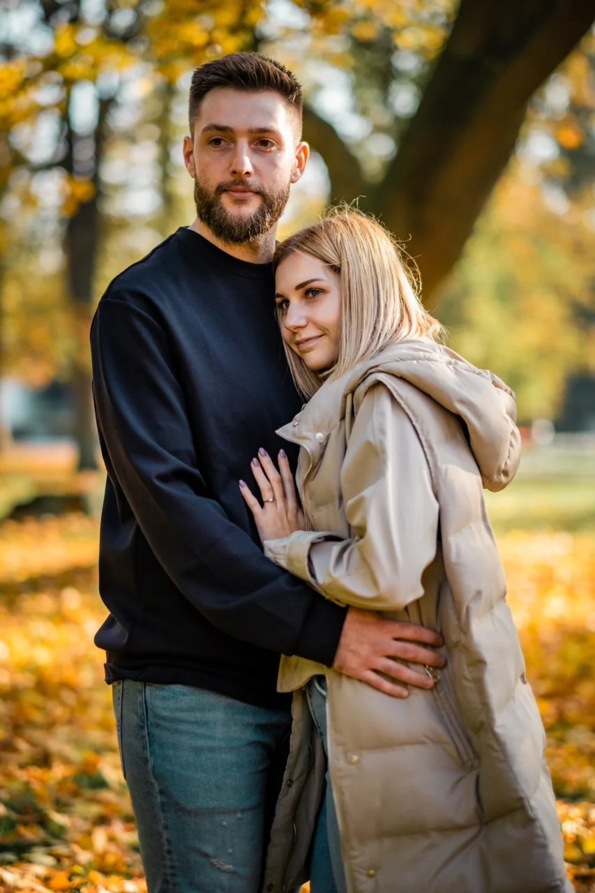 portrét páru v parku v Olomouci