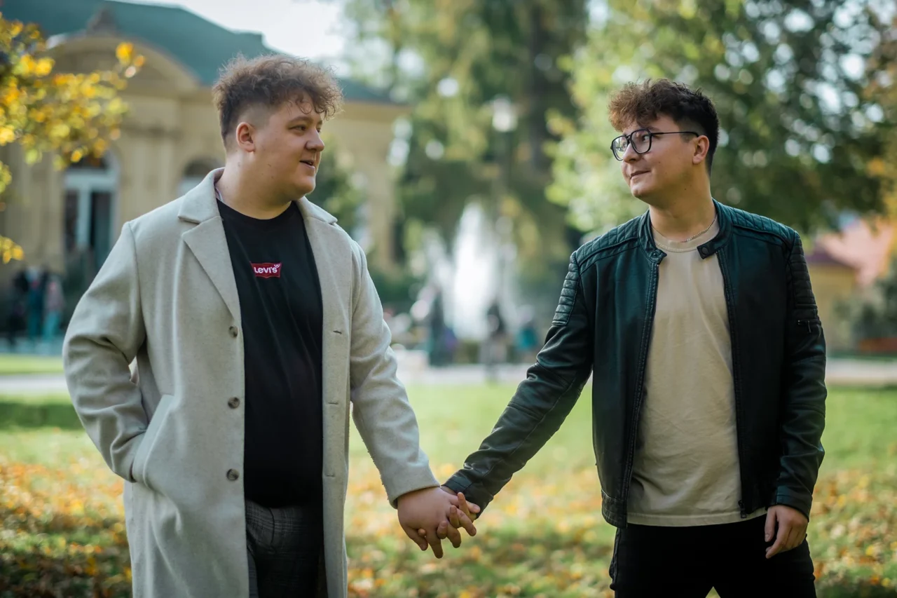 zamilovaný pár v Olomouci