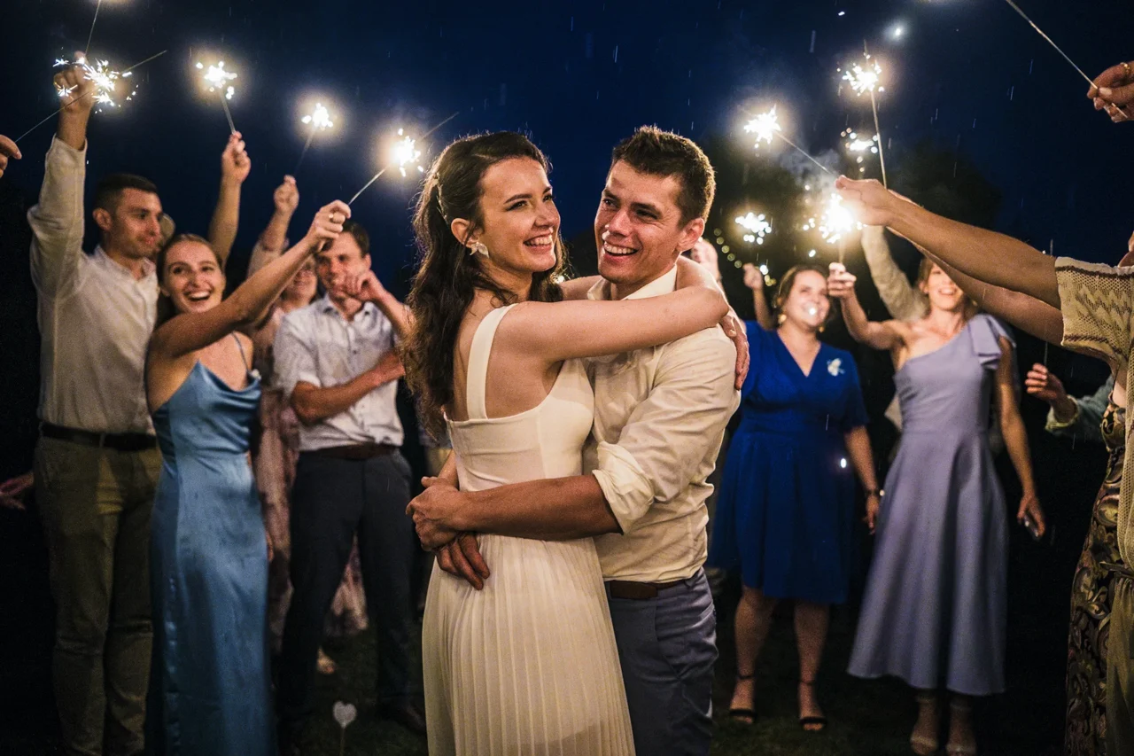 prskavky s novomanželi