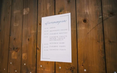 6 bodů svatebního harmonogramu: Jak naplánovat den krok za krokem