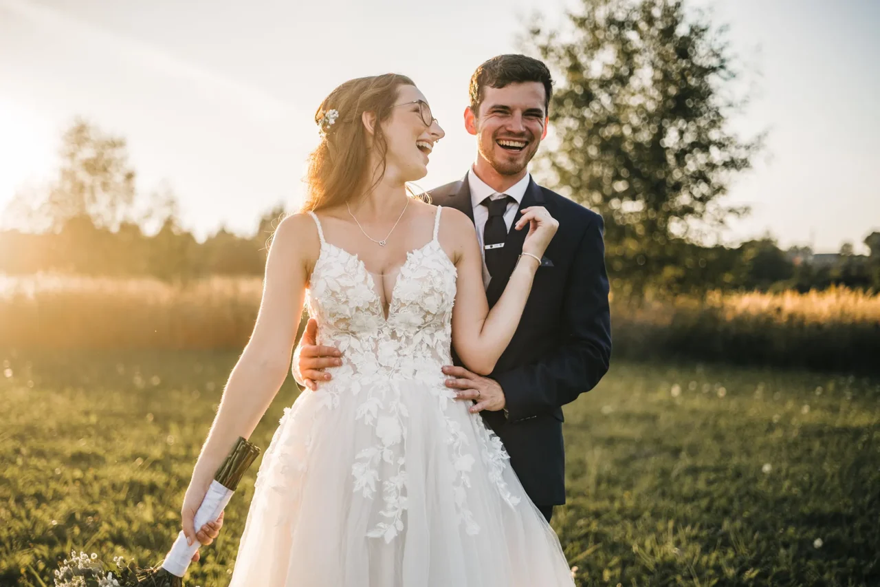 novomanželé společně